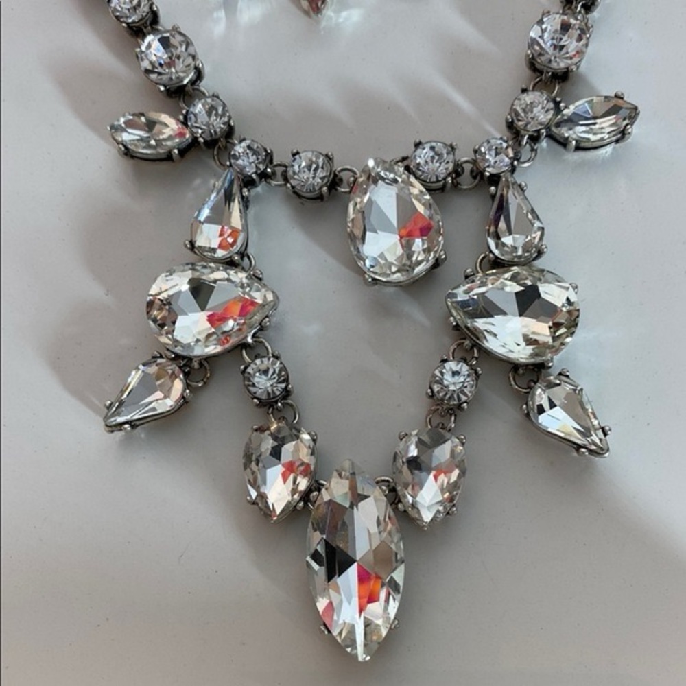 Stella &Dot NIB Statement Necklace Rhinestone - The Neon Dream - Picture 7 of 10